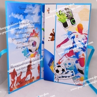 Кутия за пари с шоколад Мерси - Рожден ден Футбол