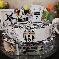 Картонена торта  ФУТБОЛ Ювентус / Роналдо 17 / Juventus / Ronaldo