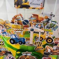 Картонена торта СТРОИТЕЛНИ МАШИНИ 7  / Construction machines 7