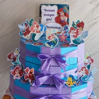 Картонена торта РУСАЛКАТА АРИЕЛ  7 / The Little Marmaid 7