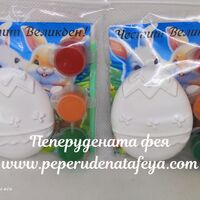 КЕРАМИЧНИ ЯЙЦА  с 3бр. боички и четка / микс модели/