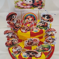 Картонена торта Сладката калинка 1