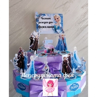 Картонена торта Замръзналото кралство 2/ FROZEN 2