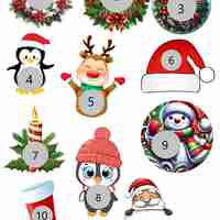 Коледни скреч късмети в кутийка - 13бр.