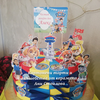Картонена торта ПЕС ПАТРУЛ 6 / Кучешки патрул 6 / Paw Patrol  6