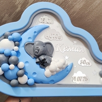 ДЕТСКА НОЩНА ЛАМПА ОБЛАК - СЛОНЧЕ ВЪРХУ ЛУНА