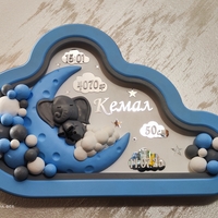 ДЕТСКА НОЩНА ЛАМПА ОБЛАК - СЛОНЧЕ ВЪРХУ ЛУНА