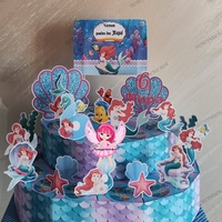 Картонена торта РУСАЛКАТА АРИЕЛ  1 / The Little Marmaid 1