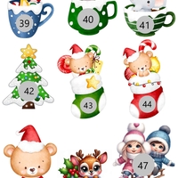 КАРТОНЕН МОЛИВ КОЛЕДА - Merry Christmas - ОТВАРЯЕМ ЗА ЛАКОМСТВА/ ПЪЛНЕЖ