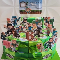 Картонена торта Майнкрафт 7 / Minecraft 7