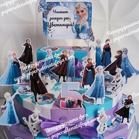 Картонена торта Замръзналото кралство 2/ FROZEN 2