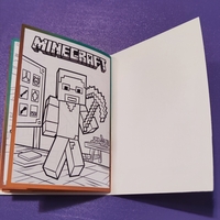 Книжка за оцветяване  МАЙНКРАФТ  + цветни моливи + сапунени мехури
