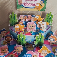 Картонена торта  РИБКИ ГУПИ  3/ Bubble Guppies 3