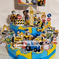 Картонена торта Строителни машини 2/ Construction machines