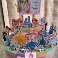 Картонена торта Дисни принцеси / Disney Princess
