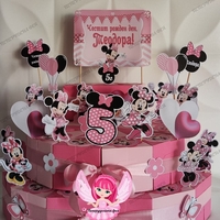 Картонена торта Мини Маус 5 / Minnie Mouse 5