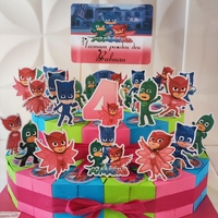 Картонена торта  ПИ ДЖИ МАСК 9 / PJ Masks 9