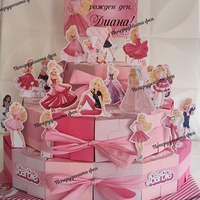 Картонена торта Барби 8 / Barbie 8