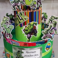 Торта от книжки и моливи ХЪЛК 4