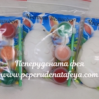 КЕРАМИЧНИ ЯЙЦА  с 3бр. боички и четка / микс модели/