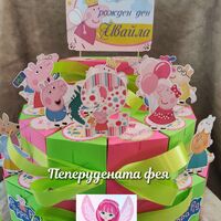 Картонена торта  ПРАСЕНЦЕТО ПЕПА  18 /  Peppa Pig 18