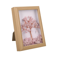 Дърво на живота РОЗОВ КВАРЦ в рамка /естествени камъни/