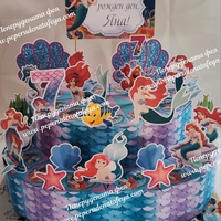 Картонена торта РУСАЛКАТА АРИЕЛ  11 / The Little Marmaid 11