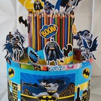 Торта от книжки и моливи БАТМАН 12 / Batman