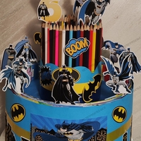 Торта от книжки и моливи БАТМАН 12 / Batman
