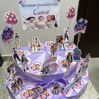 Картонена торта K-POP DEMON HUNTERS / Кей-поп: Ловци на демони