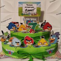 Картонена торта Енгри Бърдс 1 / Angry Birds 1
