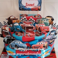 Картонена торта Маккуин 1 / Mcqueen 1