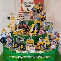 Картонена торта ТРАКТОРЧЕТА 11 / Tractors 11