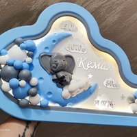 ДЕТСКА НОЩНА ЛАМПА ОБЛАК - СЛОНЧЕ ВЪРХУ ЛУНА