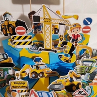 Картонена торта Строителни машини 2/ Construction machines