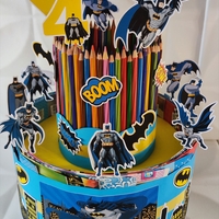 Торта от книжки и моливи БАТМАН 12 / Batman
