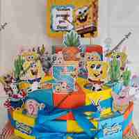 Картонена торта  СПОНДЖ БОБ 3 / SPONGE BOB 3