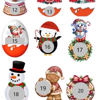 Коледни скреч късмети в кутийка - 13бр.