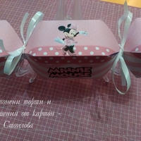Картонен бонбон Мини Маус /  Minnie mouse