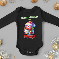Бебешко боди -Първа весела Коледа