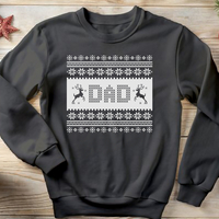 Коледен суичър за татко „DAD“ с елени