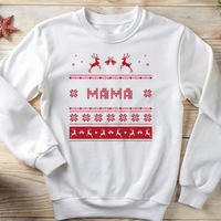 Коледен суичър за мама „MAM“ с елени