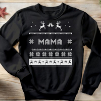 Коледен суичър за татко „MAM“ с елени