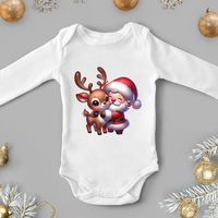 Бебешко боди -Еленче с дядо Коледа