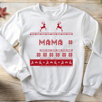 Коледен суичър за татко „MAM“ с елени
