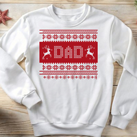 Коледен суичър за татко „DAD“ с елени