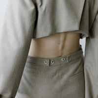 TRIANGLE TAUPE MELANGE SKIRT