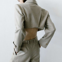 TRIANGLE TAUPE MELANGE TROUSERS