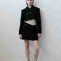 TRIANGLE BLACK SKIRT