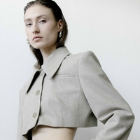 TRIANGLE TAUPE MELANGE JACKET